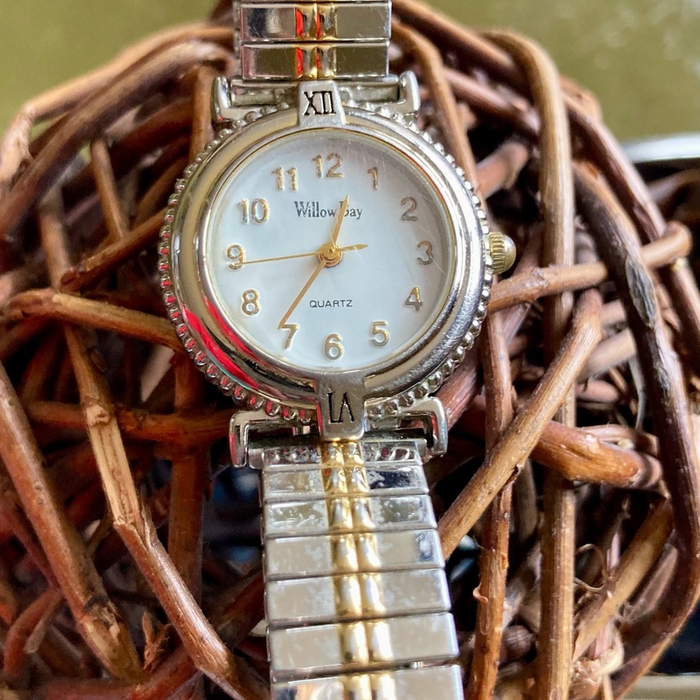 Silver and Gold Tone Women's Watch